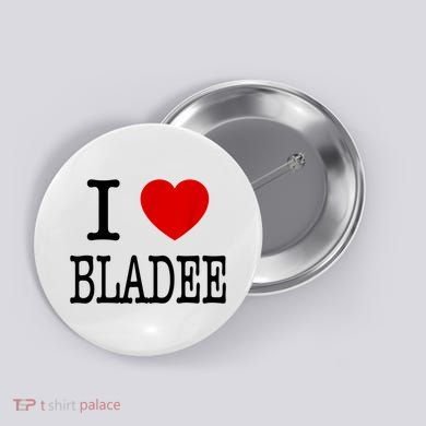 I Love Bladee Button