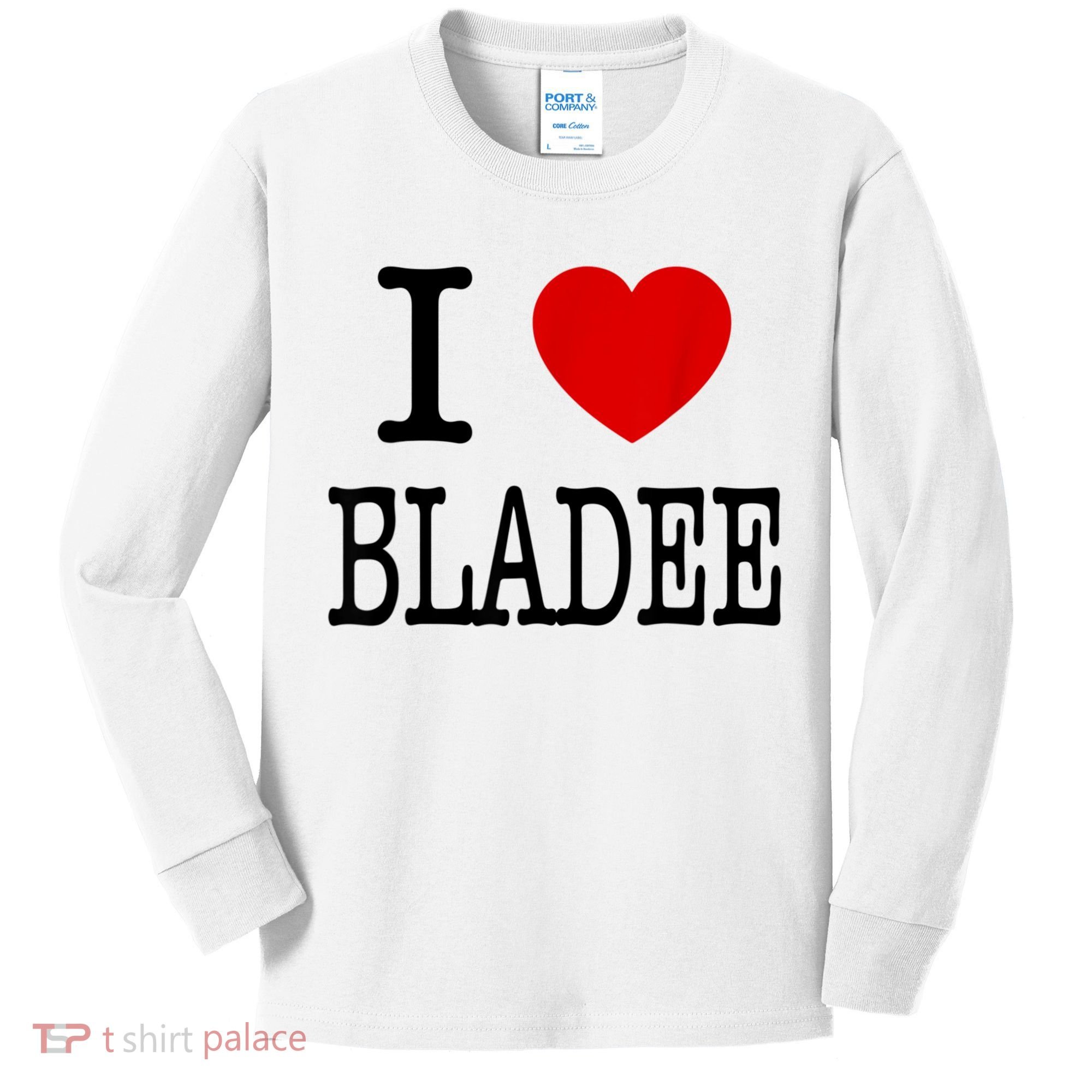 I Love Bladee Kids Long Sleeve Shirt