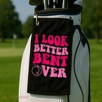I Look Better Bent Over Golf Towel thumb 2