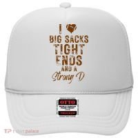 I Love Big Sacks Tight Ends A Strong D Funny Hat thumb 0