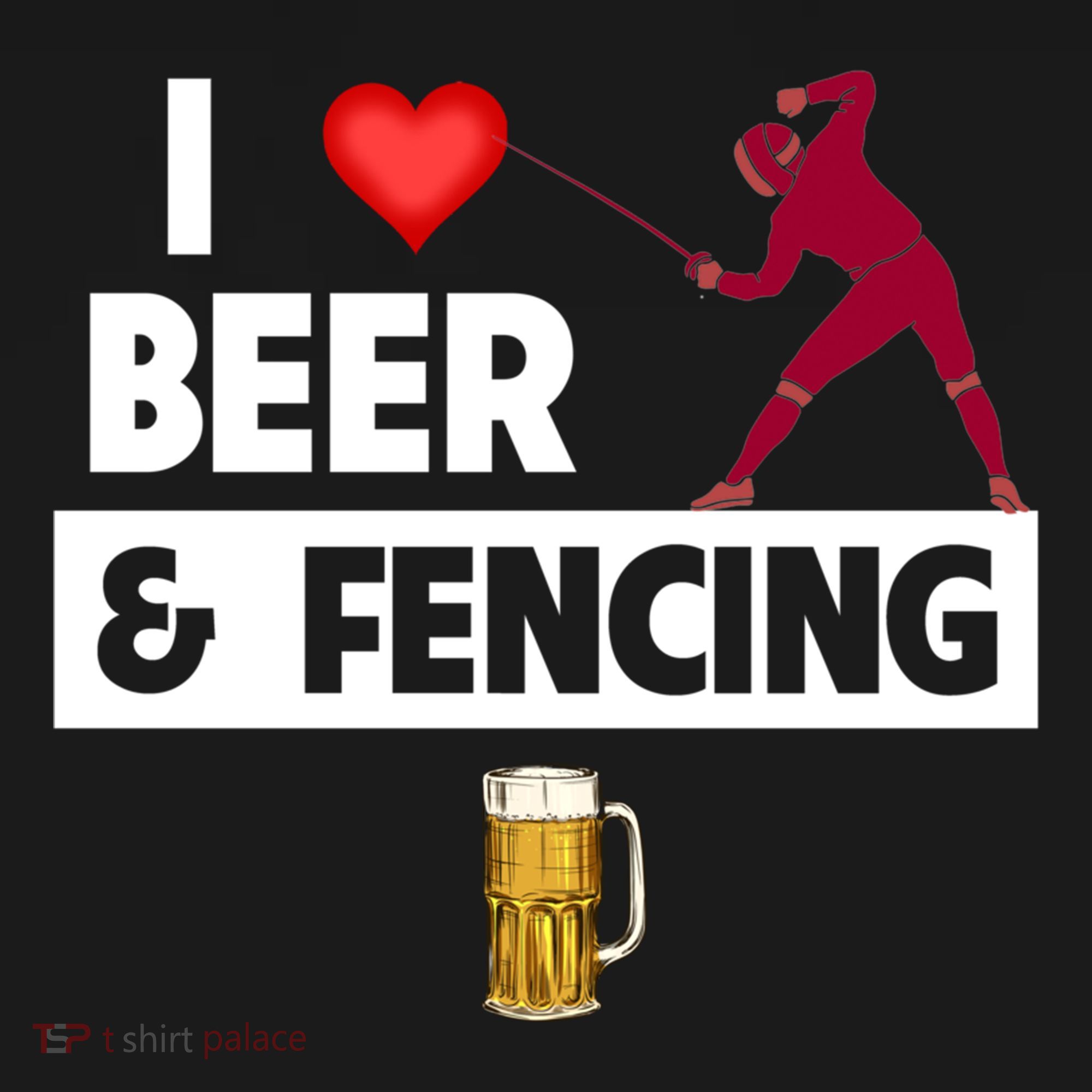 I Love Beer And Fencing Lunge Parry Sword Fighting Ing Gift Women's Hoodie