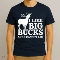 I Like Big Bucks And I Cannot Lie Deer Hunting T-Shirt thumb 3