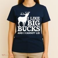 I Like Big Bucks And I Cannot Lie Deer Hunting T-Shirt thumb 4