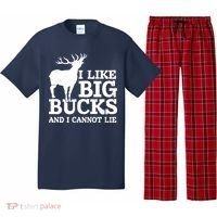 I Like Big Bucks And I Cannot Lie Deer Hunting Pajama Set thumb 0