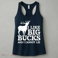 I Like Big Bucks And I Cannot Lie Deer Hunting Women's Tank Top thumb 3