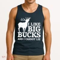 I Like Big Bucks And I Cannot Lie Deer Hunting Tank Top thumb 3