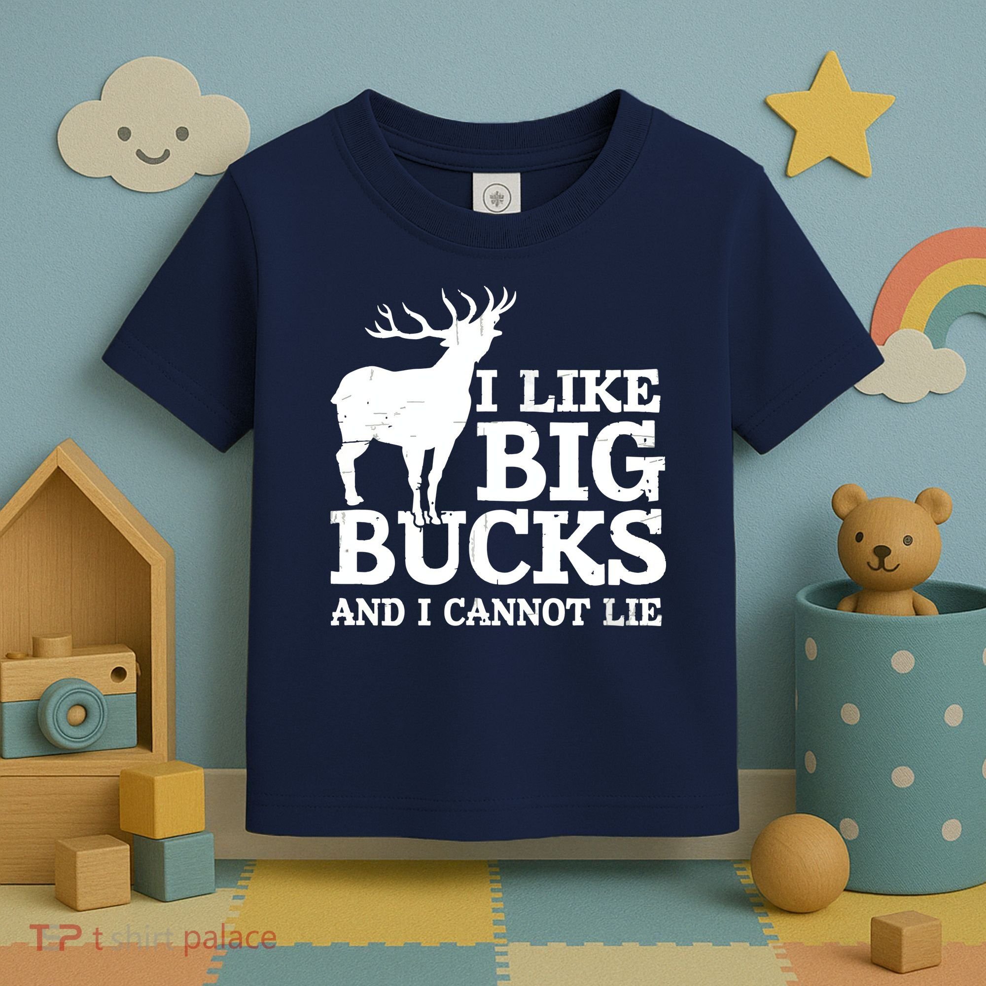 I Like Big Bucks And I Cannot Lie Deer Hunting Toddler T-Shirt