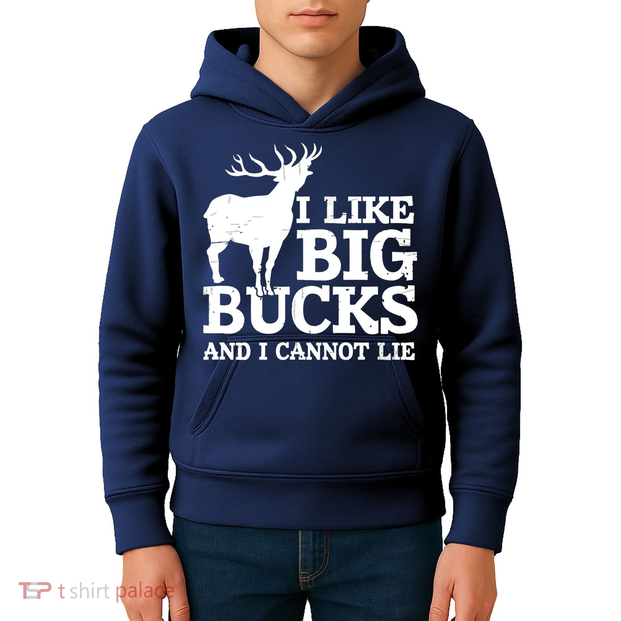 I Like Big Bucks And I Cannot Lie Deer Hunting Kids Hoodie