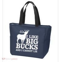 I Like Big Bucks And I Cannot Lie Deer Hunting Tote Bag thumb 3