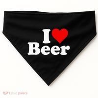 I Love Beer I Heart Beer USA-Made Doggie Bandana thumb 0