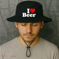 I Love Beer I Heart Beer Bucket Hat thumb 2
