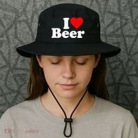 I Love Beer I Heart Beer Bucket Hat thumb 3