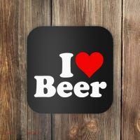I Love Beer I Heart Beer Coaster thumb 0