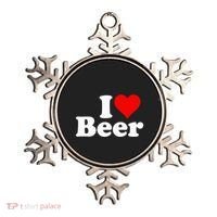 I Love Beer I Heart Beer Ornament thumb 0