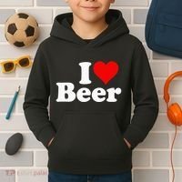 I Love Beer I Heart Beer Kids Hoodie thumb 2