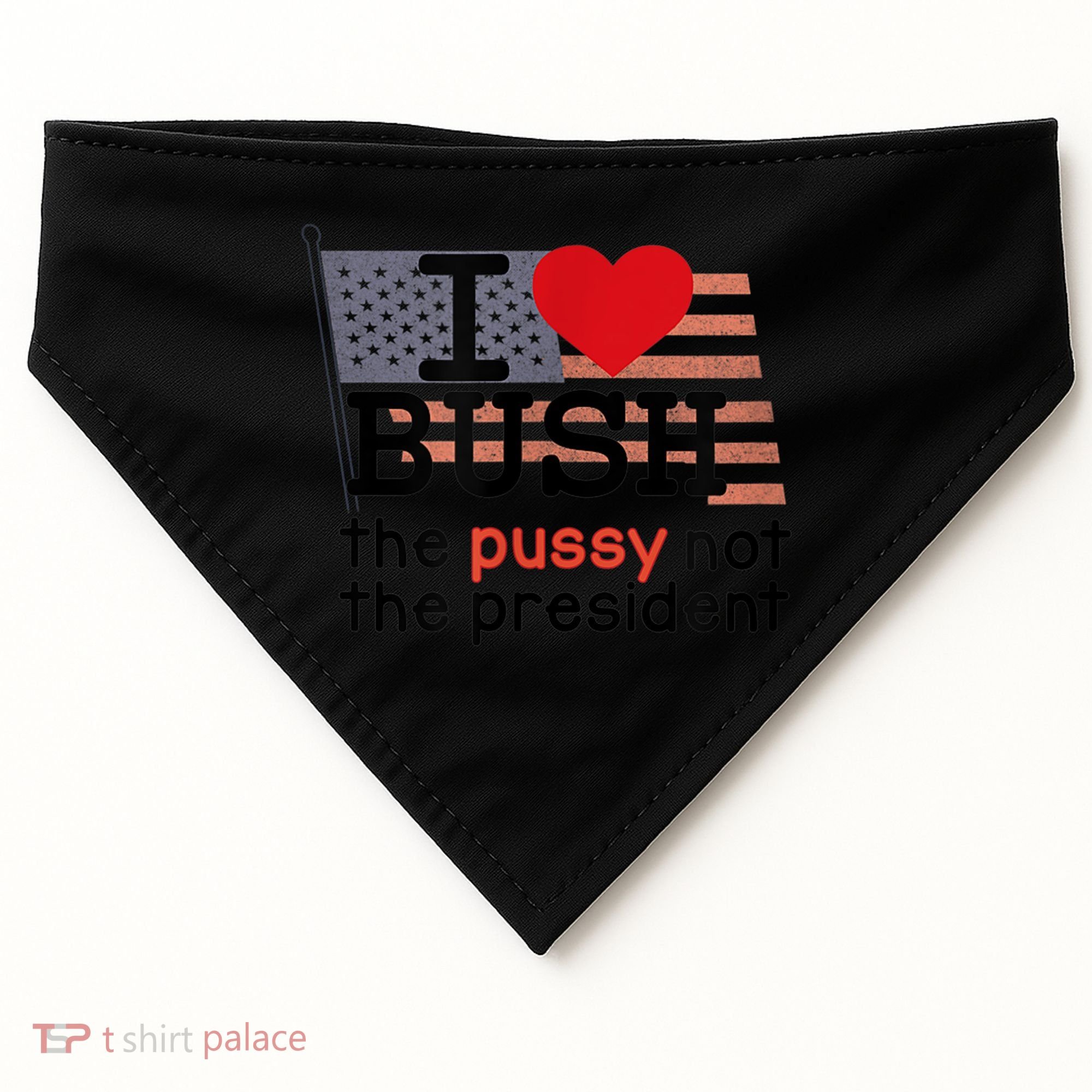 I LOVE BUSH USA-Made Doggie Bandana