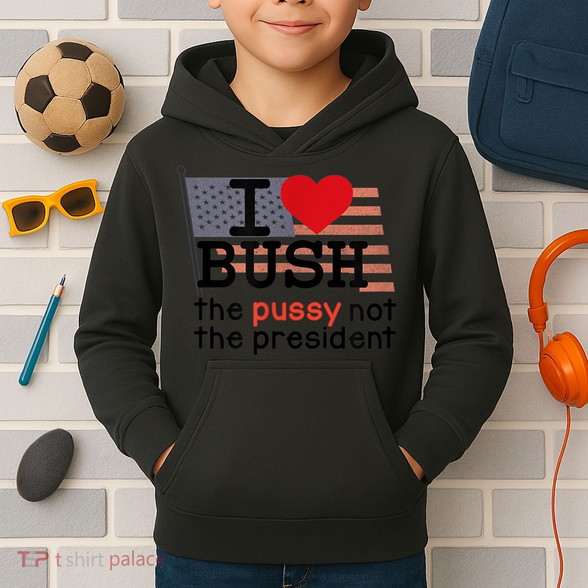 I LOVE BUSH Kids Hoodie