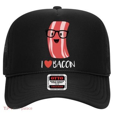 I Love Bacon Geeky Glasses Hat