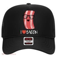 I Love Bacon Geeky Glasses Hat thumb 0