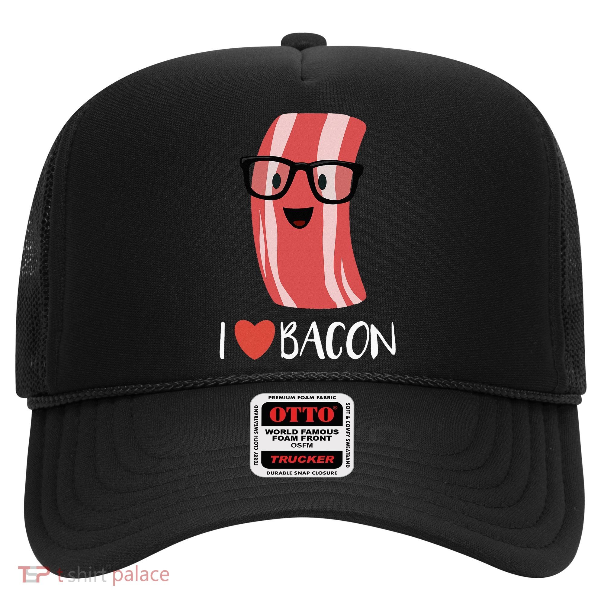 I Love Bacon Geeky Glasses Hat