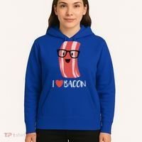 I Love Bacon Geeky Glasses Hoodie thumb 5