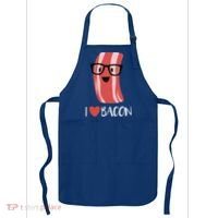 I Love Bacon Geeky Glasses Apron thumb 0