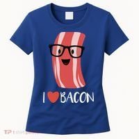 I Love Bacon Geeky Glasses Women's T-Shirt thumb 0