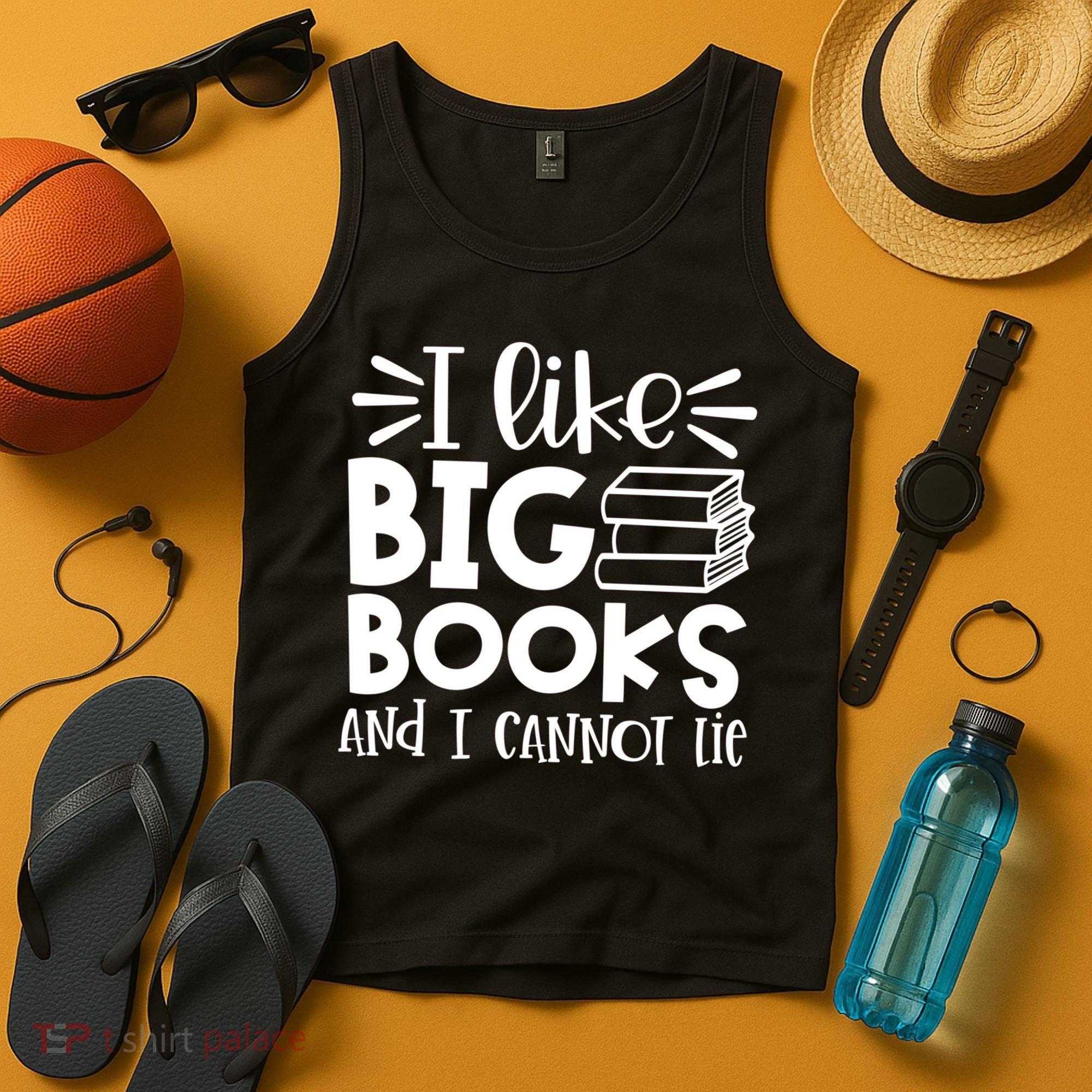 I Like Big Books And I Cannot Lie Book Nerd School Librarian Gift Tank Top