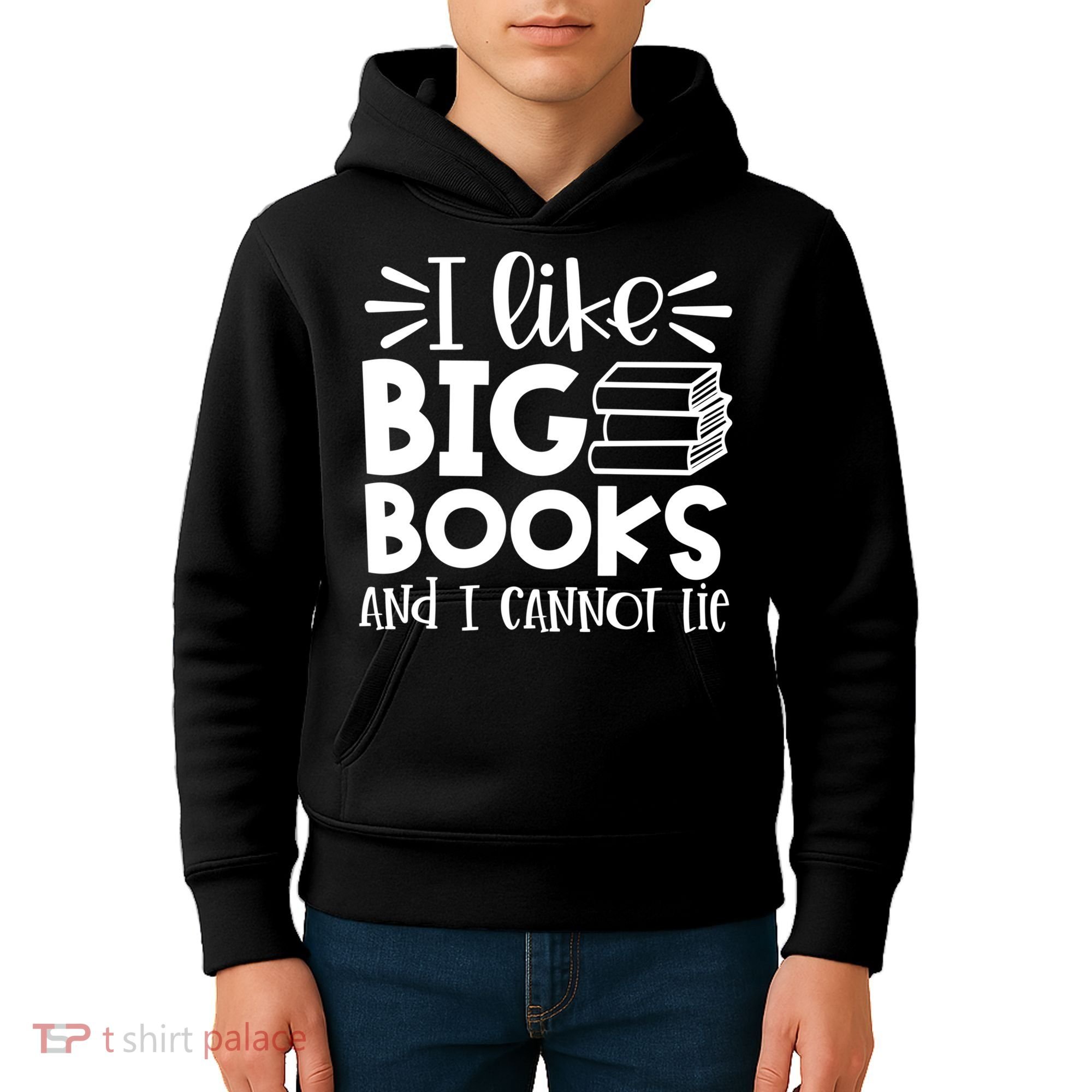 I Like Big Books And I Cannot Lie Book Nerd School Librarian Gift Kids Hoodie