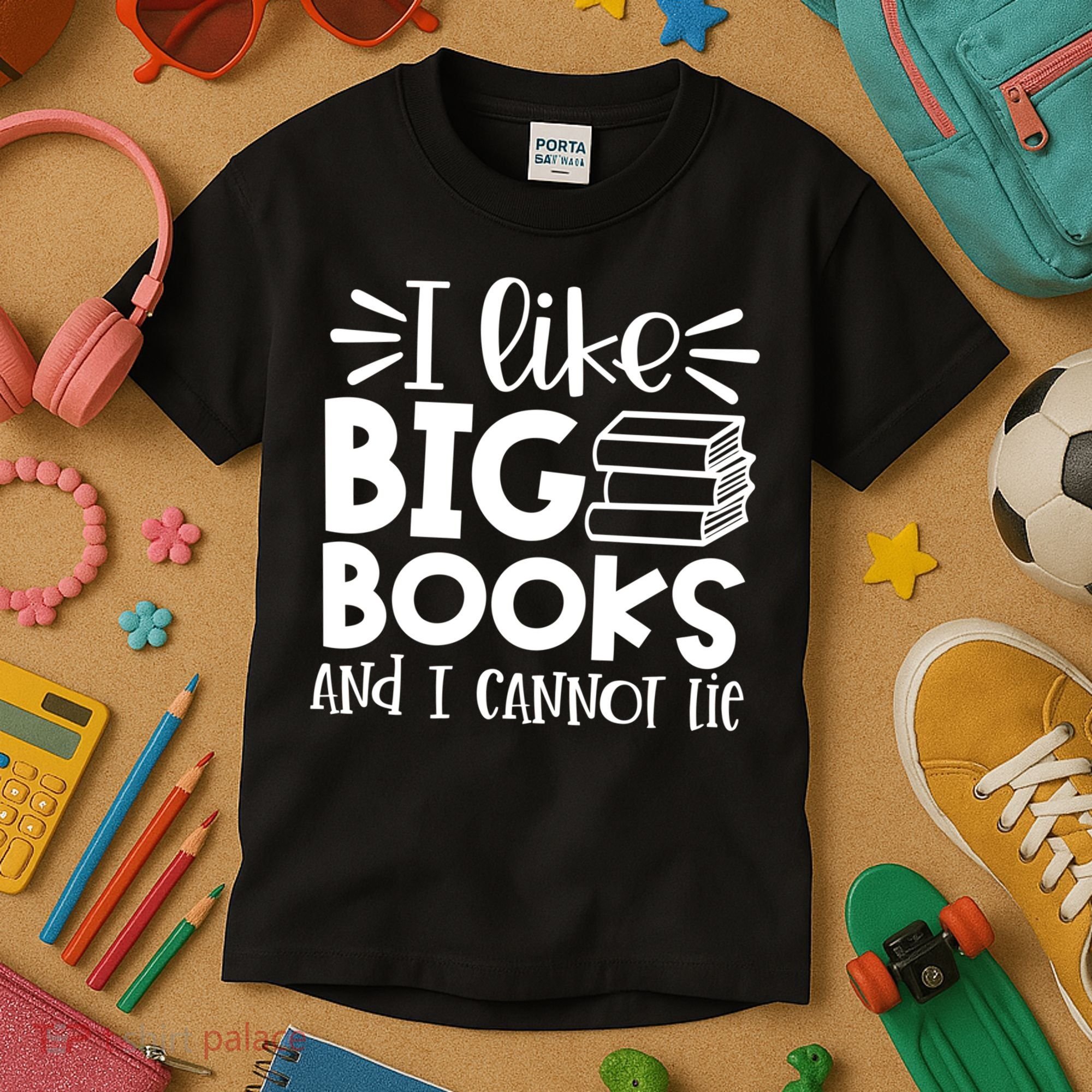 I Like Big Books And I Cannot Lie Book Nerd School Librarian Gift Kids T-Shirt
