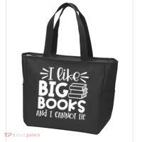 I Like Big Books And I Cannot Lie Book Nerd School Librarian Gift Tote Bag thumb 3
