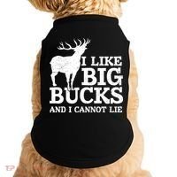 I Like Big Bucks And I Cannot Lie Deer Hunting Doggie Tank thumb 0