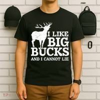 I Like Big Bucks And I Cannot Lie Deer Hunting T-Shirt thumb 6