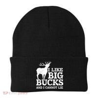 I Like Big Bucks And I Cannot Lie Deer Hunting Beanie thumb 0
