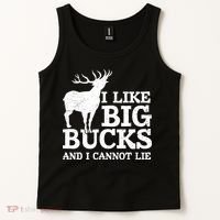 I Like Big Bucks And I Cannot Lie Deer Hunting Tank Top thumb 2
