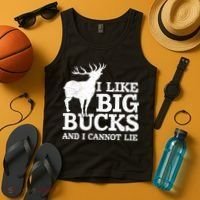 I Like Big Bucks And I Cannot Lie Deer Hunting Tank Top thumb 4