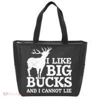 I Like Big Bucks And I Cannot Lie Deer Hunting Tote Bag thumb 0
