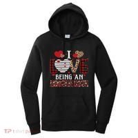 I Love Being An Administrative Assistant Red Plaid Gift Women's Hoodie thumb 0