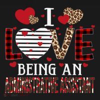 I Love Being An Administrative Assistant Red Plaid Gift Women's Hoodie thumb 2