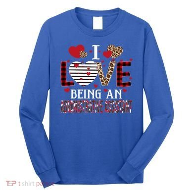 I Love Being An Administrative Assistant Red Plaid Gift Long Sleeve Shirt