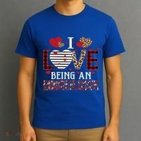 I Love Being An Administrative Assistant Red Plaid Gift T-Shirt thumb 3