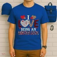 I Love Being An Administrative Assistant Red Plaid Gift T-Shirt thumb 6