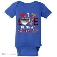 I Love Being An Administrative Assistant Red Plaid Gift Baby Bodysuit thumb 0