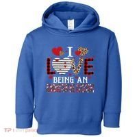 I Love Being An Administrative Assistant Red Plaid Gift Toddler Hoodie thumb 0