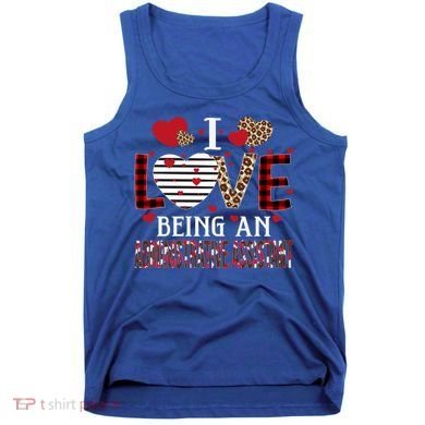 I Love Being An Administrative Assistant Red Plaid Gift Tank Top