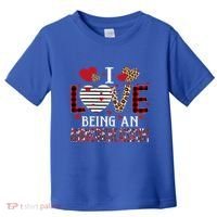 I Love Being An Administrative Assistant Red Plaid Gift Toddler T-Shirt thumb 0