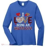 I Love Being An Administrative Assistant Red Plaid Gift Women's Long Sleeve Shirt thumb 0