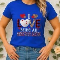 I Love Being An Administrative Assistant Red Plaid Gift Women's T-Shirt thumb 2