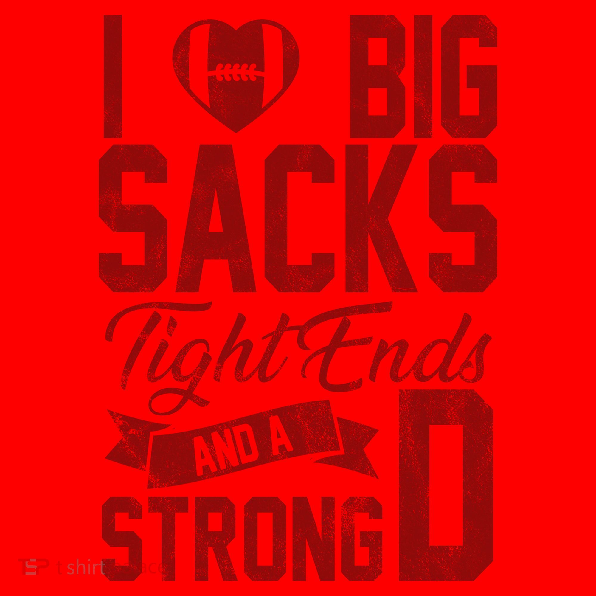 I Love Big Sacks Tight End And A Strong D Funny Sport Santa Hat