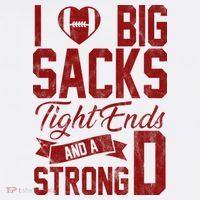 I Love Big Sacks Tight End And A Strong D Funny Sport Coffee Mug thumb 5